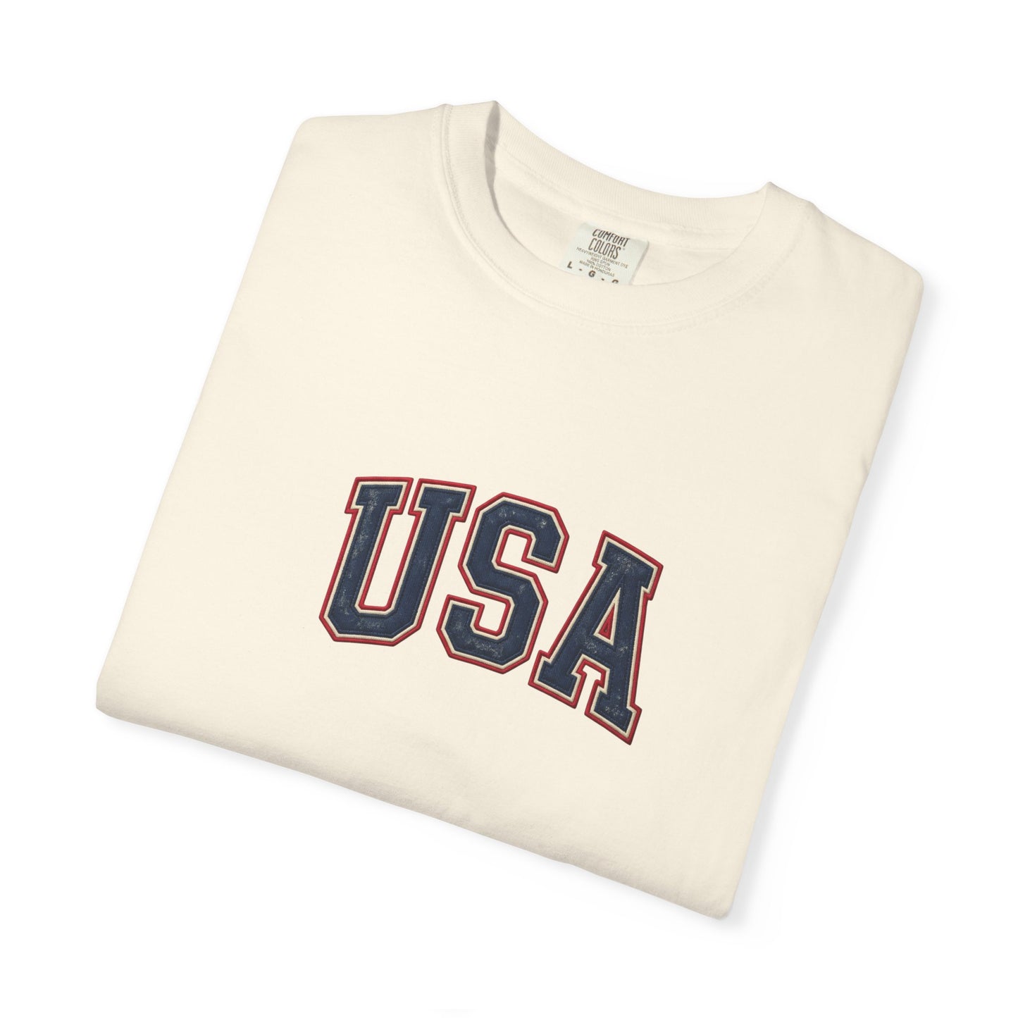 USA Vintage Varsity Tee | Classic Americana Cotton Shirt