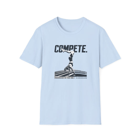 Compete. Progress Is the Only Scoreboard Handstand Tee