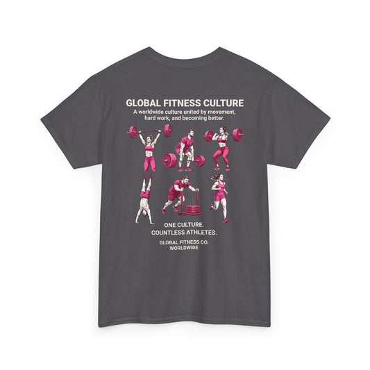Global Fitness Culture Tee | One Community. Every Country. | Premium Athletic Shirt