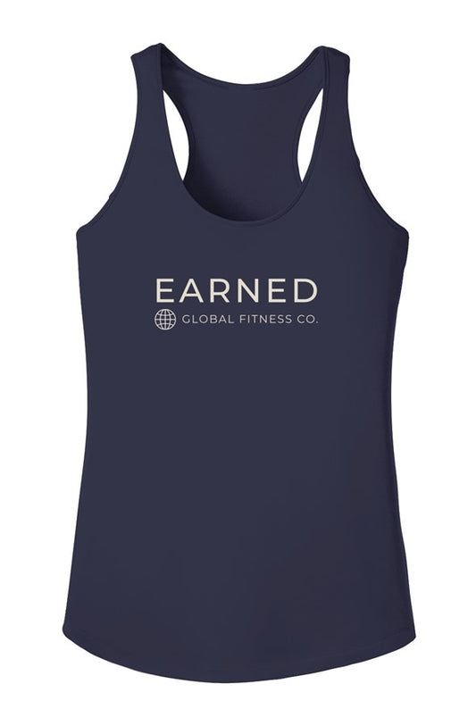 Earned Women s Performance Tank Top Fitness Racer