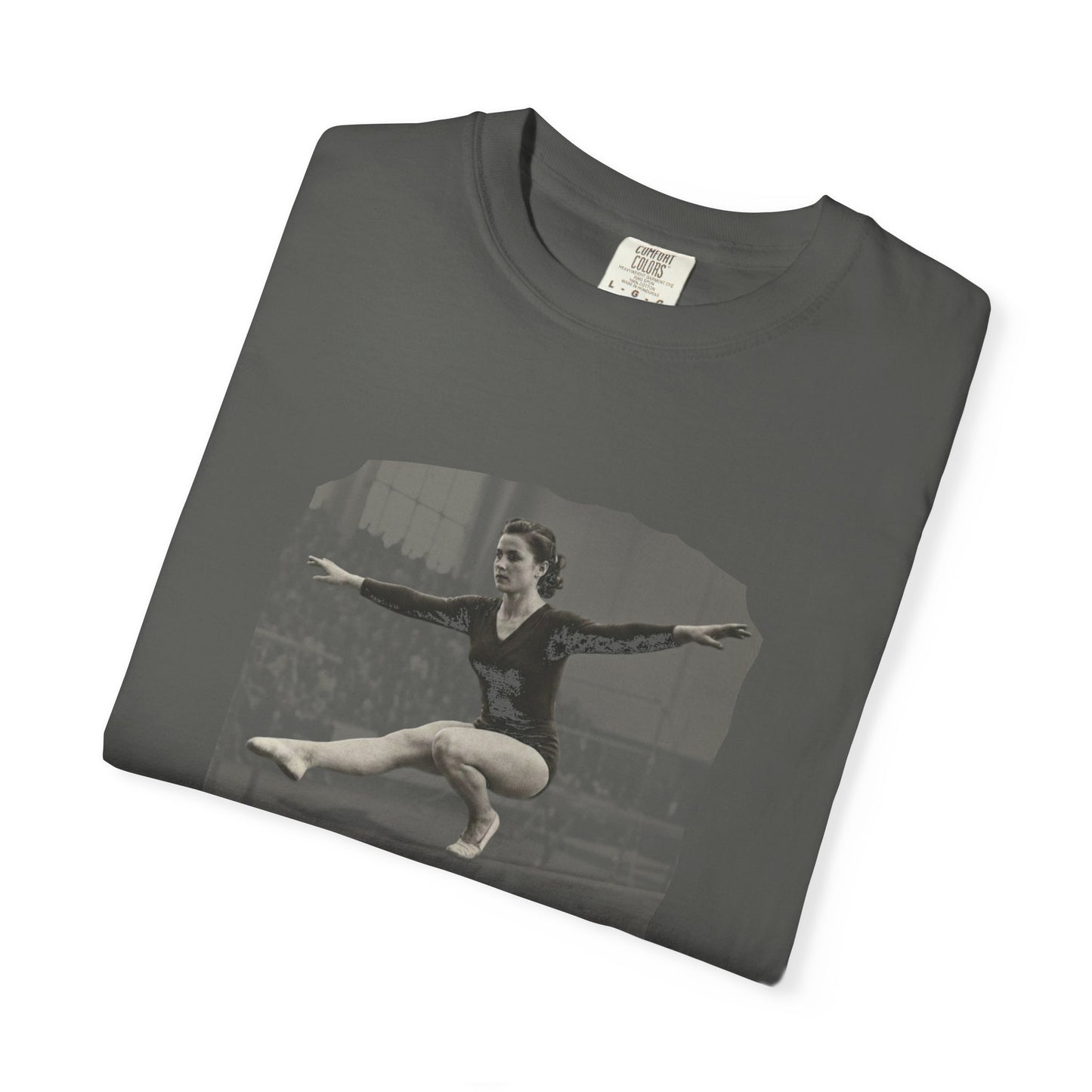 Grace Under Pressure T-Shirt — Vintage Female Gymnast Fitness Tee
