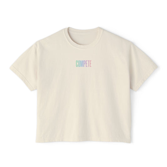 Compete Boxy Tee – Functional Fitness Lifestyle Shirt - Rise with Pride edition