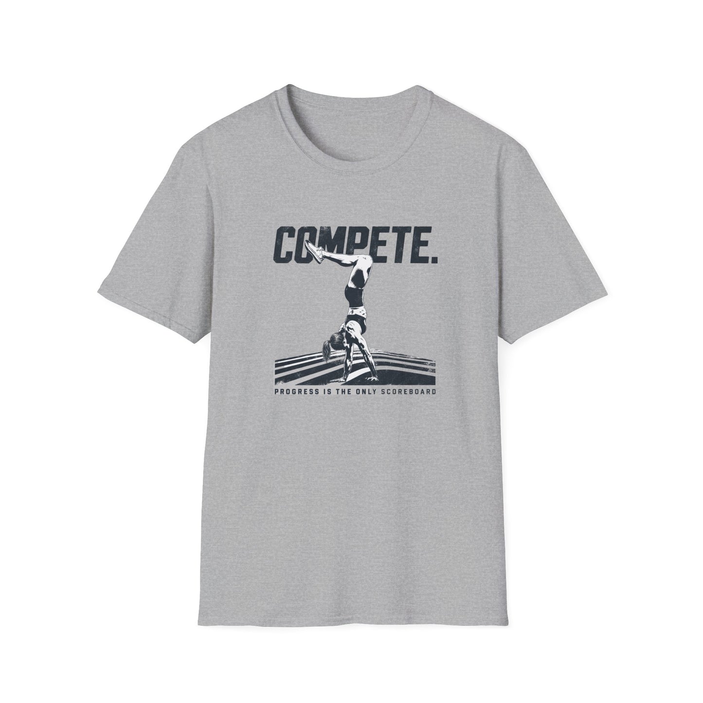 Compete. Progress Is the Only Scoreboard Handstand Tee