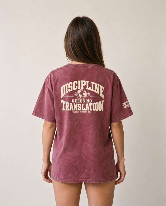 GFC Discipline Needs No Translation Stonewash Tee