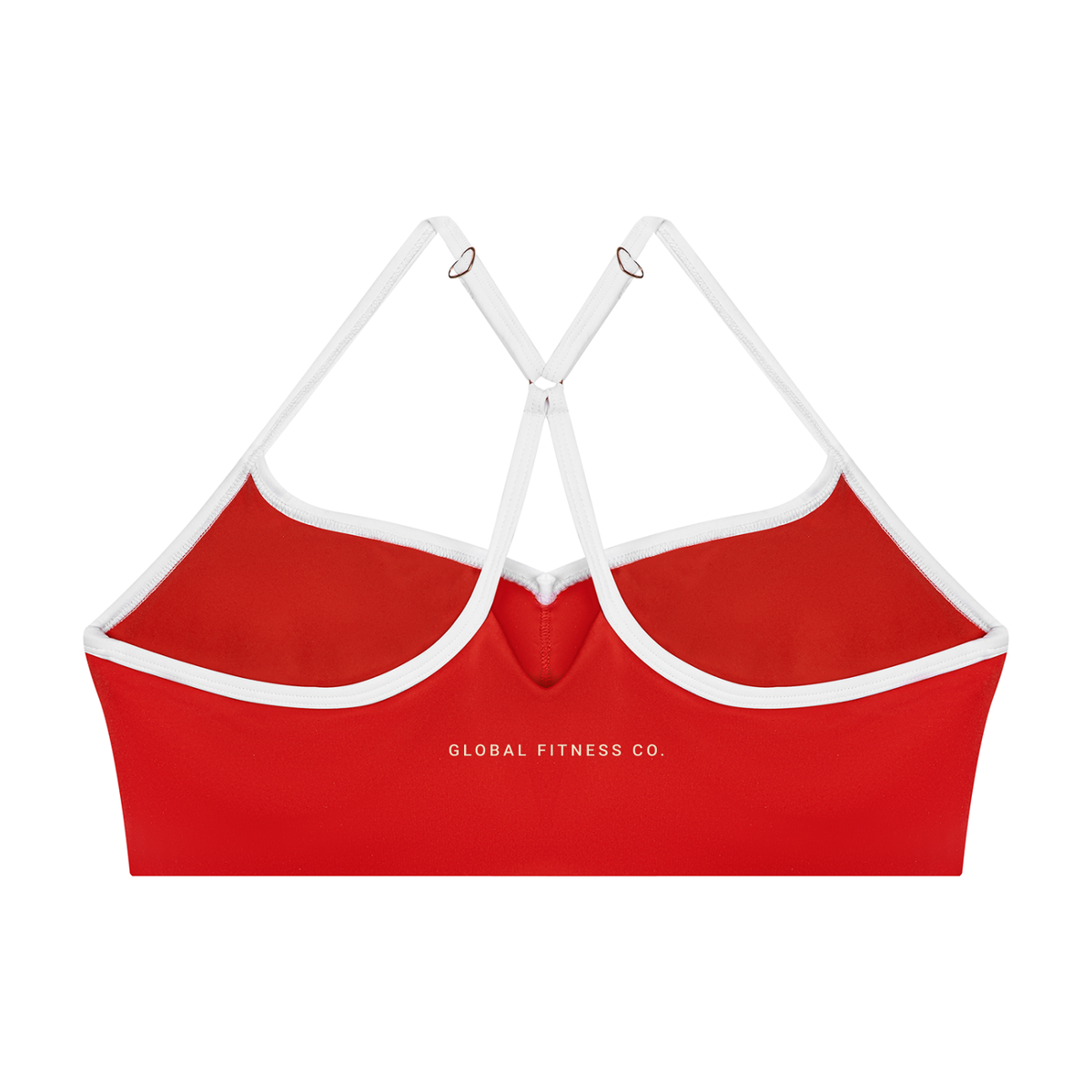 Contrast Strappy Sports Bra – Black & White | Global Fitness Co.