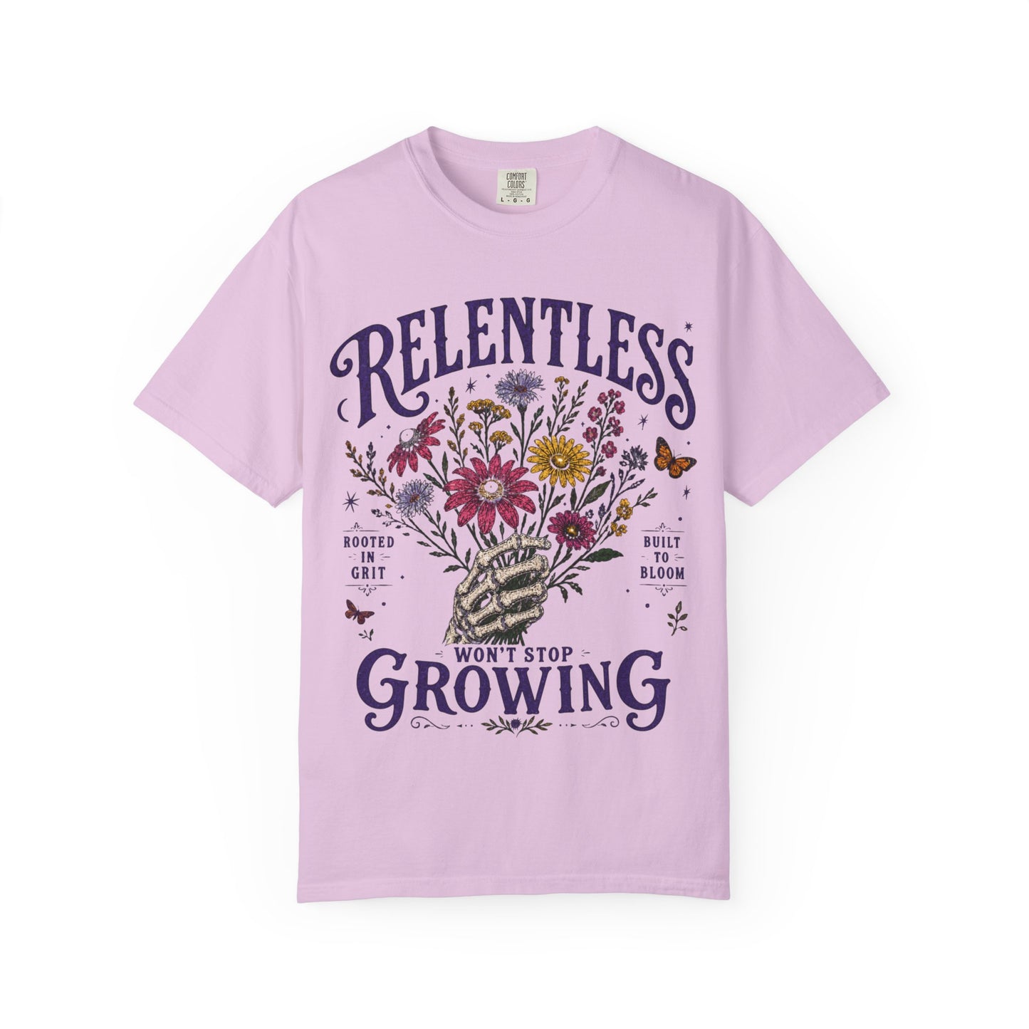 Relentless | Grow Anyway | Premium Heavyweight Fitness T-Shirt