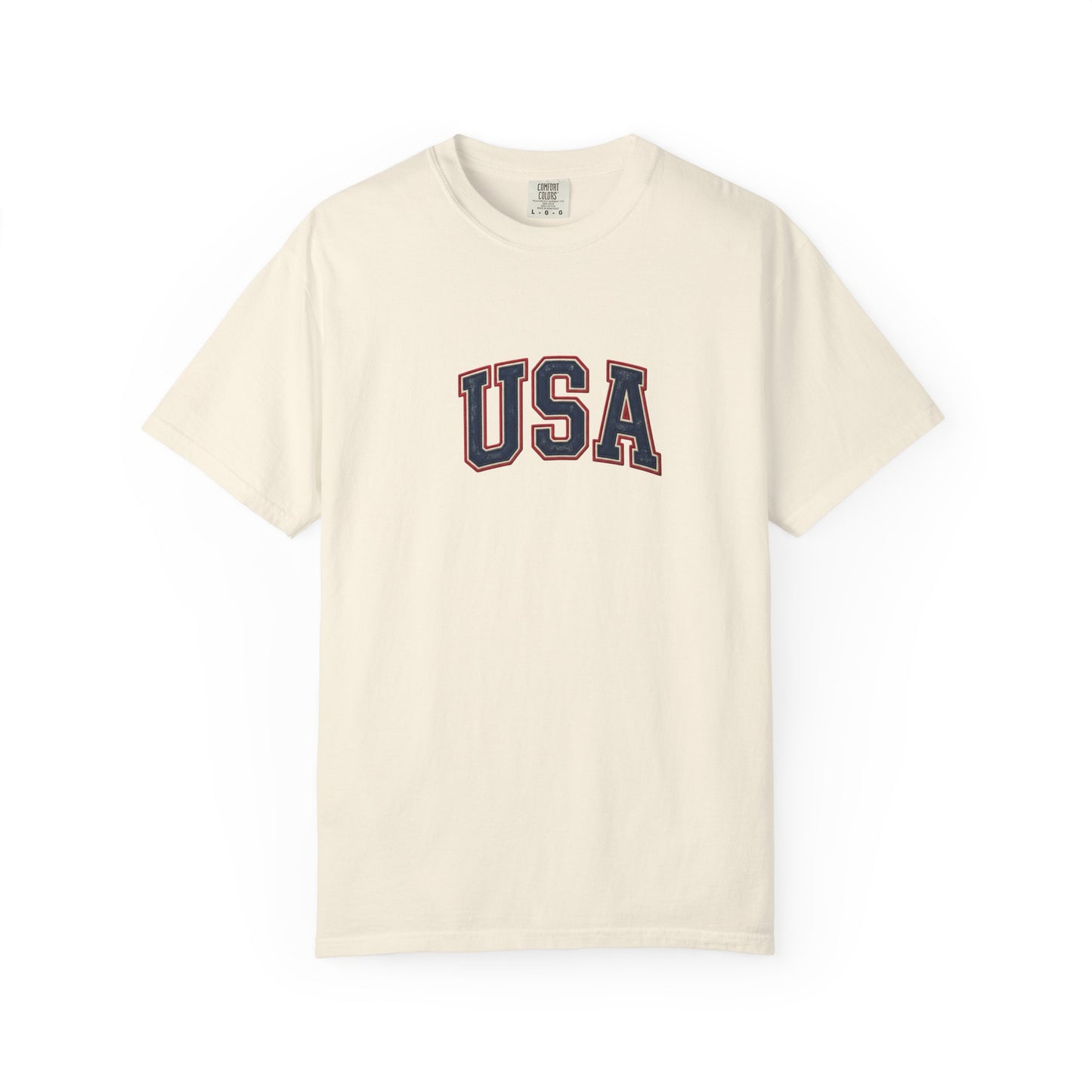 USA Vintage Varsity Tee | Classic Americana Cotton Shirt