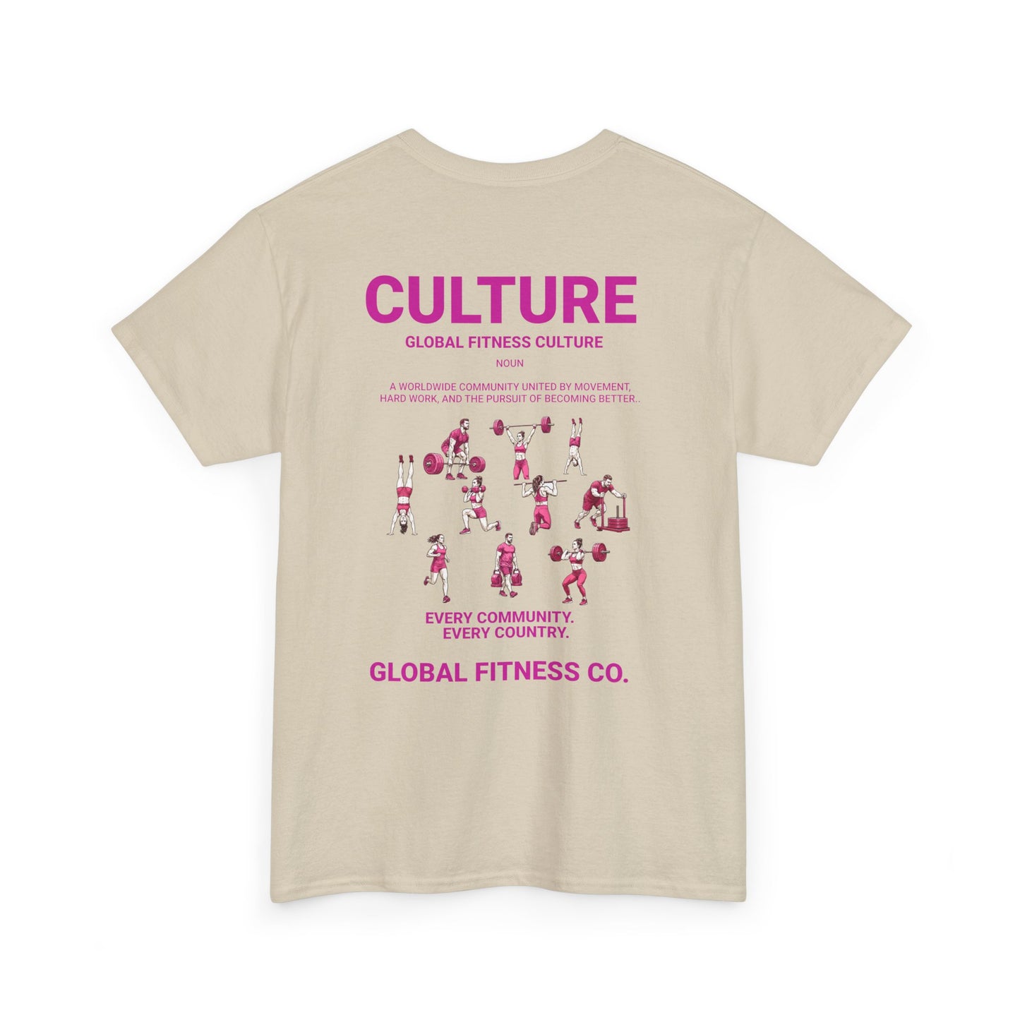Global Fitness Culture Tee | One Community. Every Country. | Premium Athletic Shirt