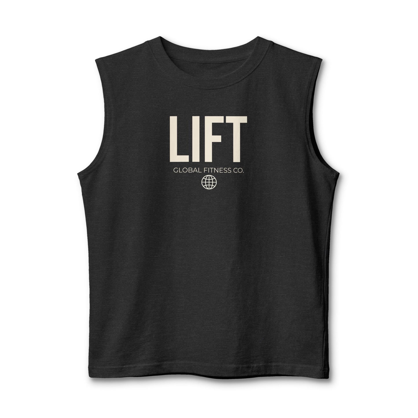Lift Muscle Tank — Minimal Gym Tank Top with "LIFT" Text