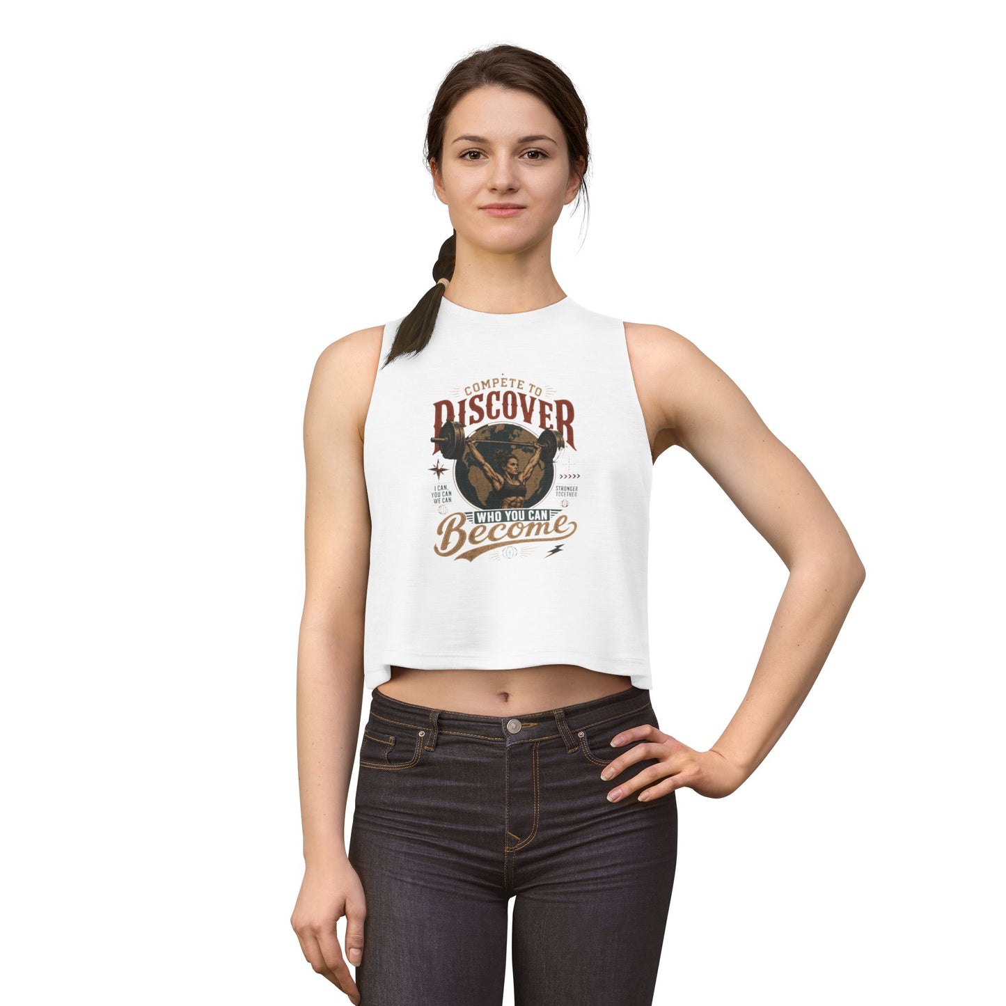 Discover Who You Can Become Crop Top