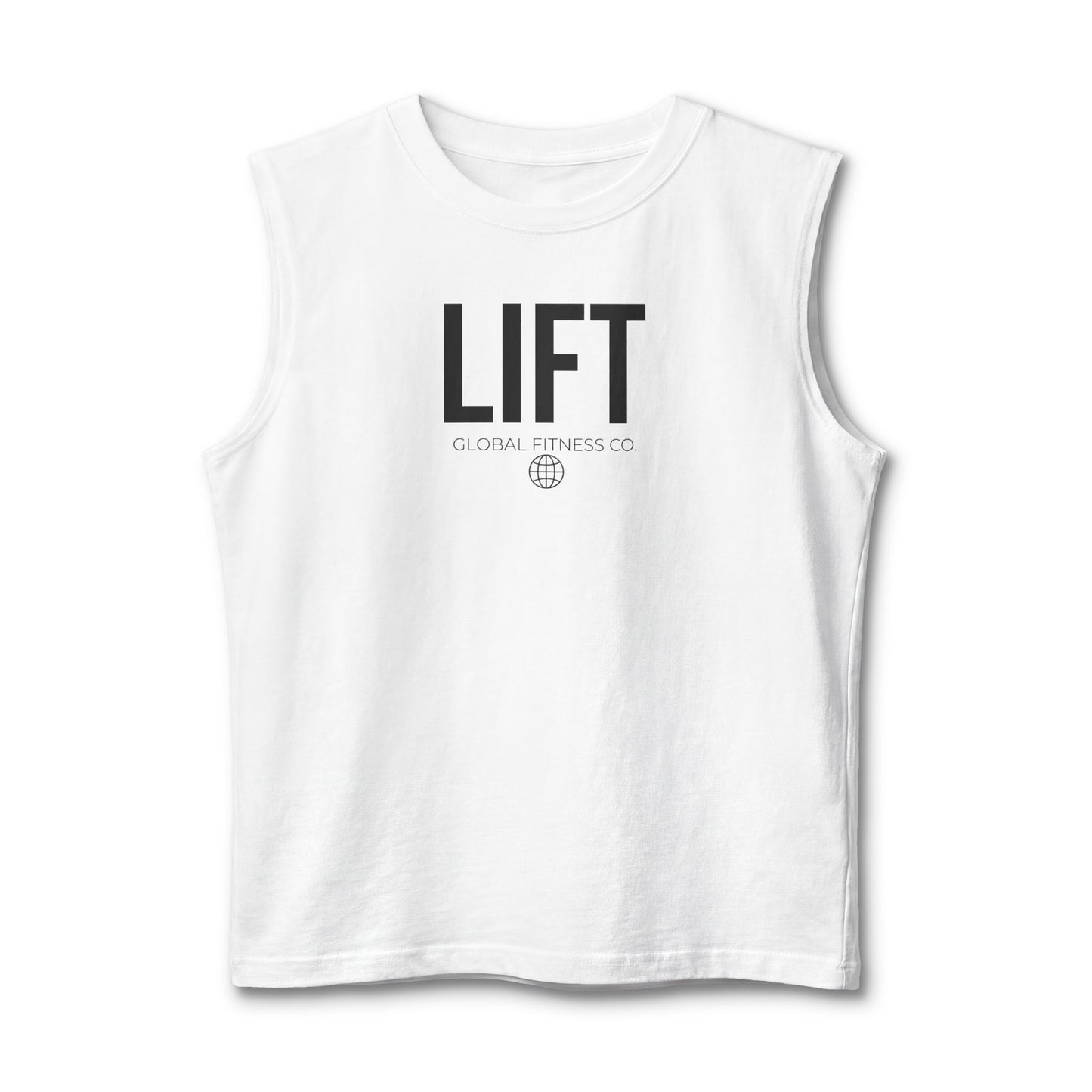 Lift Muscle Tank — Minimal Gym Tank Top with "LIFT" Text