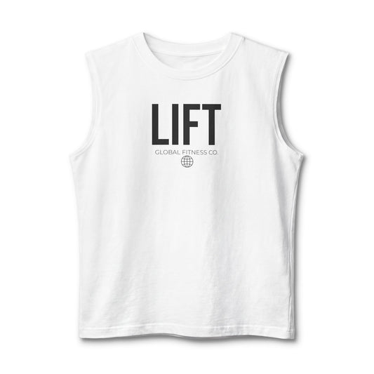 Lift Muscle Tank — Minimal Gym Tank Top with "LIFT" Text