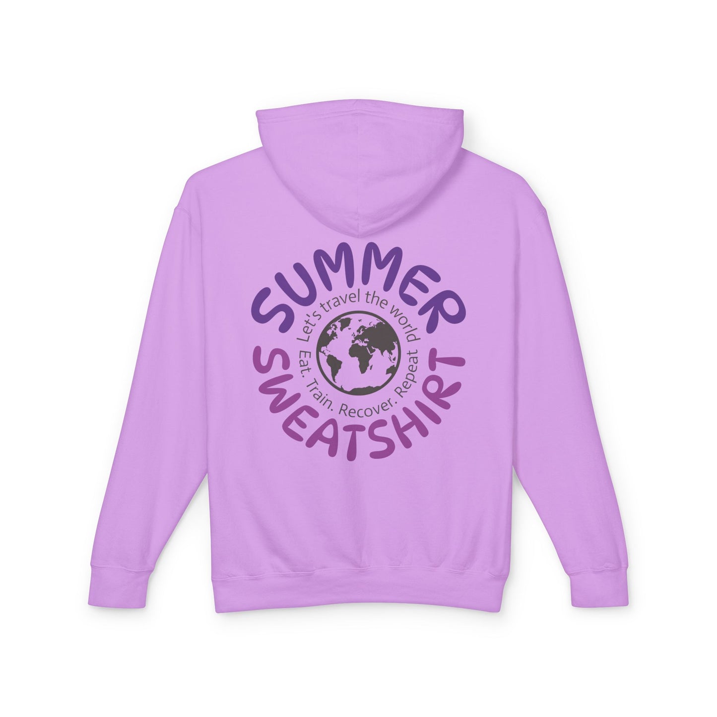 Summer Sweatshirt – Travel. Train. Recover. Repeat.