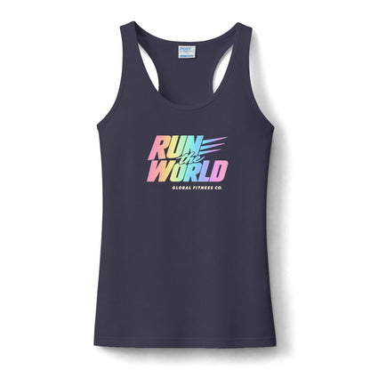 GFC Run the World Performance Tank - ombre
