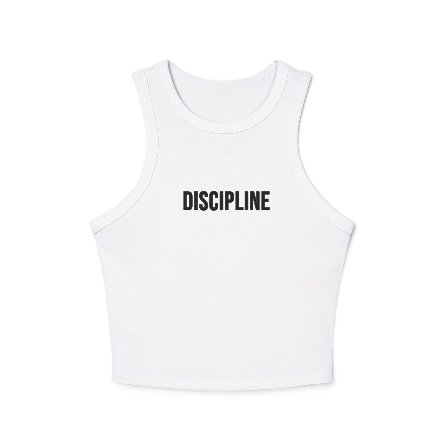 Discipline Racer Tank Top — Women's Micro Rib Fitness Crop