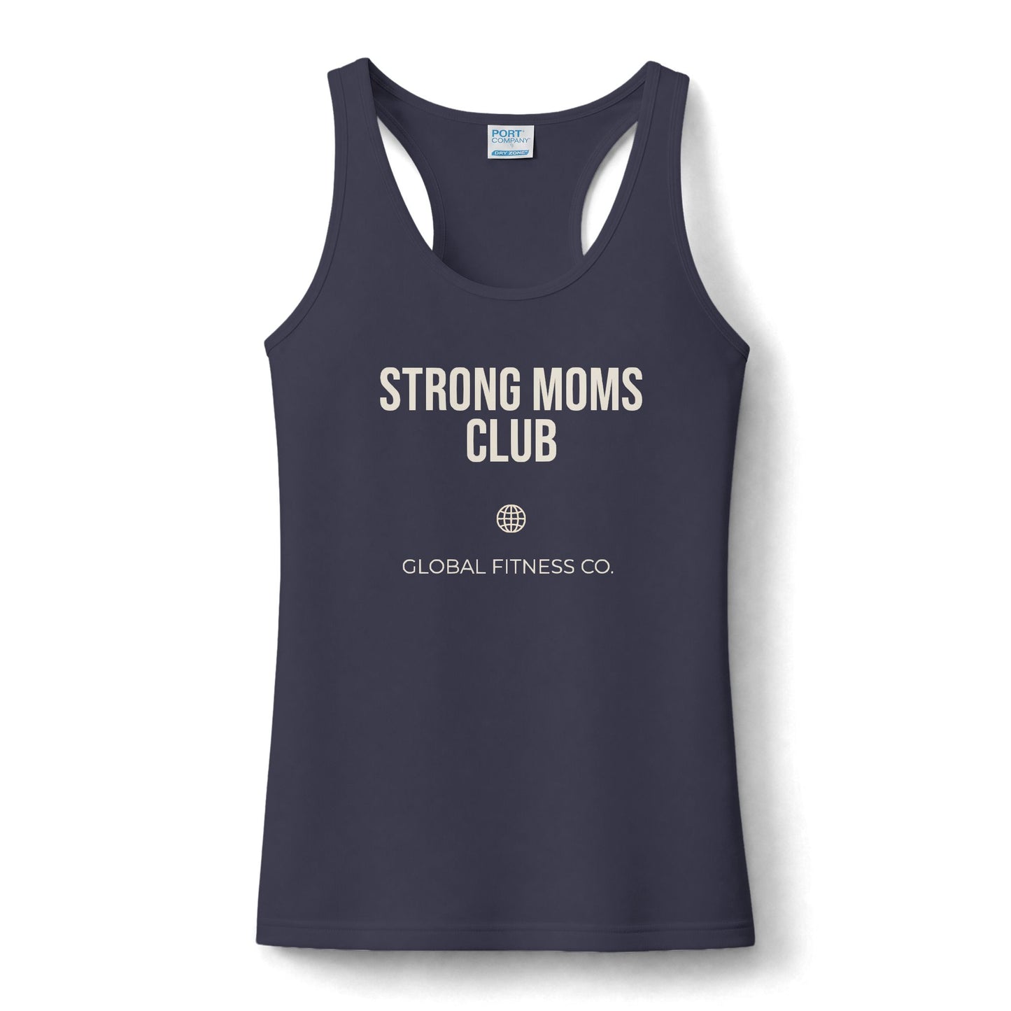 Strong Moms Club Women's Racerback Tank | Strong For Them. Stronger Because of Them.