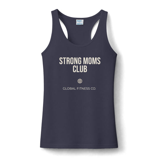 Strong Moms Club Women's Racerback Tank | Strong For Them. Stronger Because of Them.