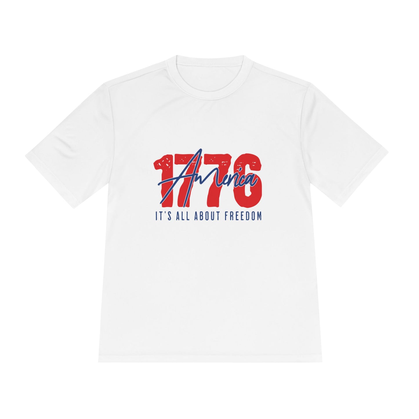 1776 America Performance Tee | Moisture-Wicking Patriotic Athletic Shirt