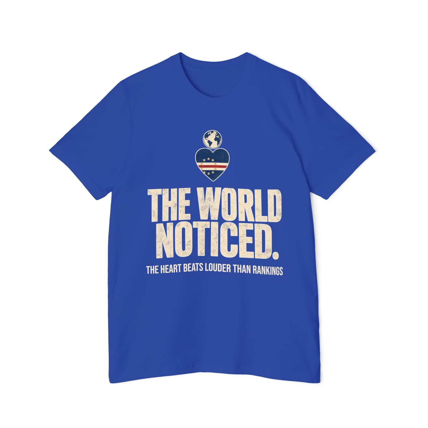 “The World: Heart Beats Louder Than Rankings” Vintage Travel Tee
