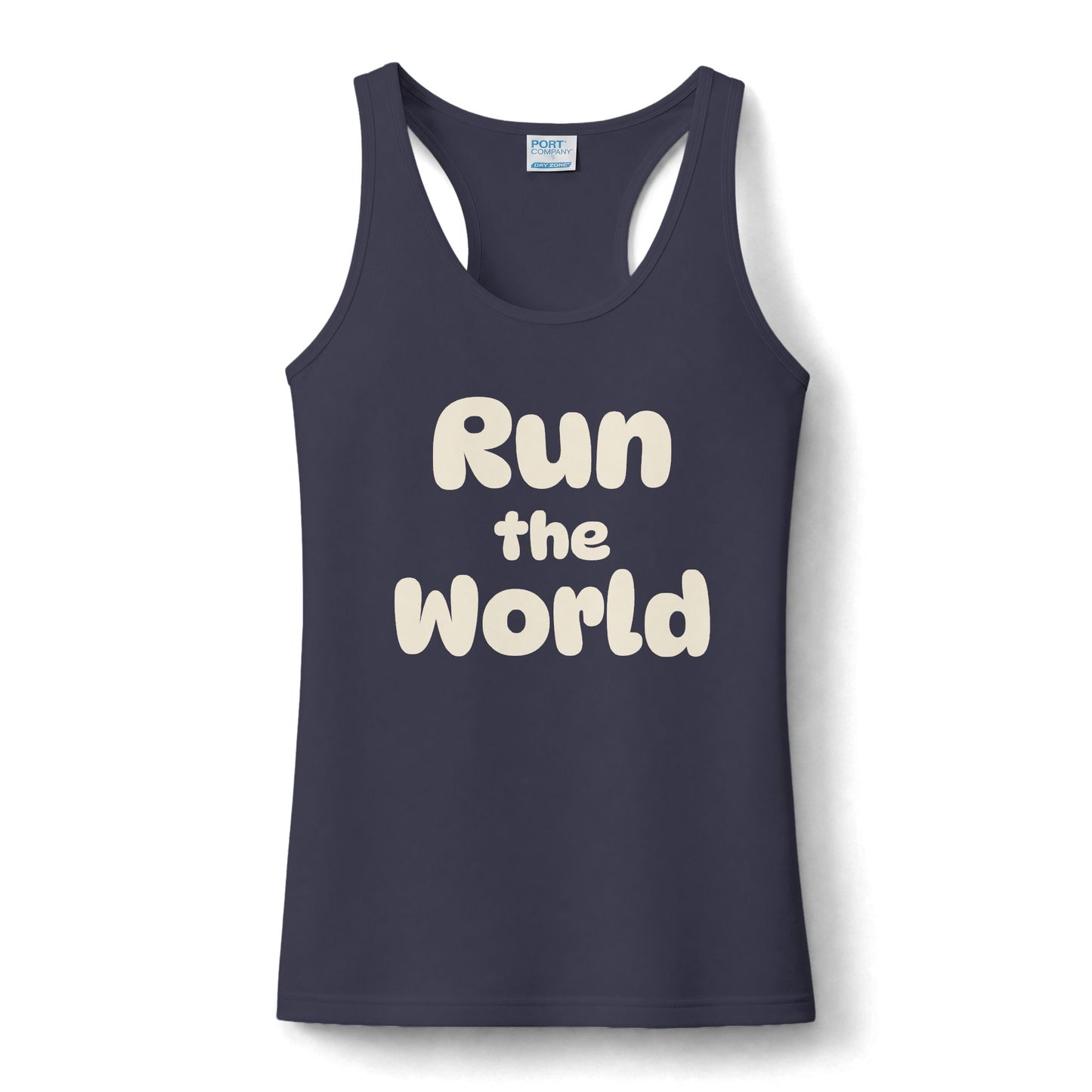 Run the World Tank Top — Multilingual Running Motivation Performance Tank
