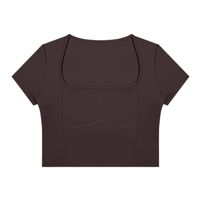 Contrast Sculpt Short Sleeve Training Top