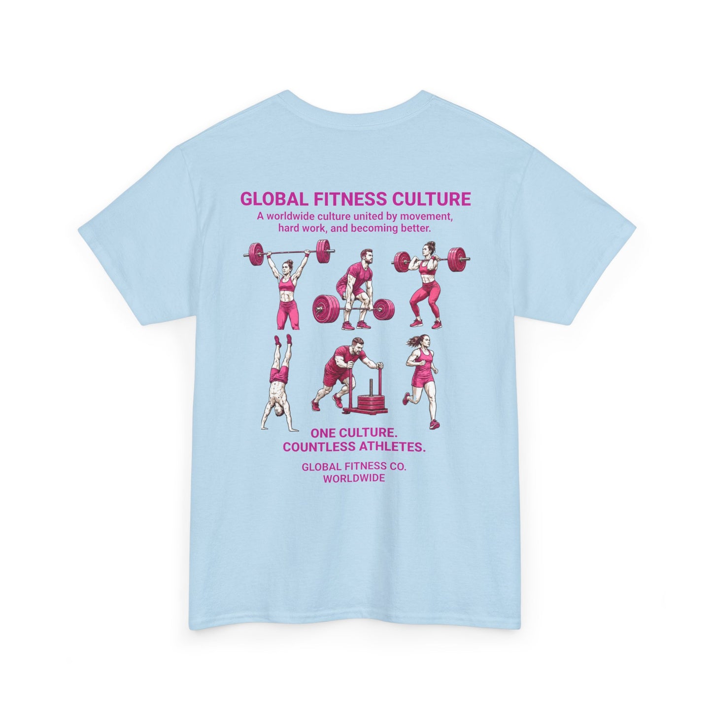 Global Fitness Culture Tee | One Community. Every Country. | Premium Athletic Shirt