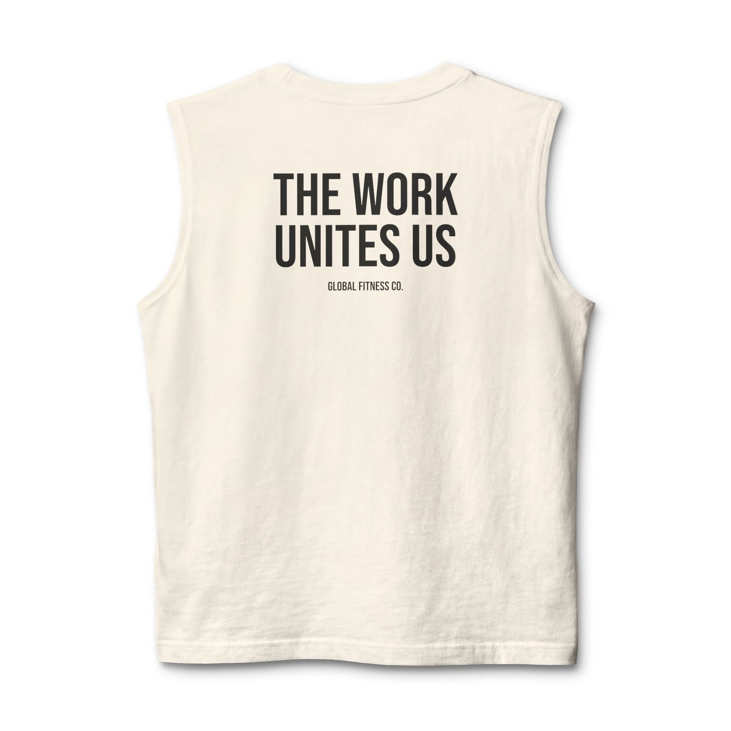 Muscle Tank — "The Work Unites Us" Fitness Graphic Tank Top