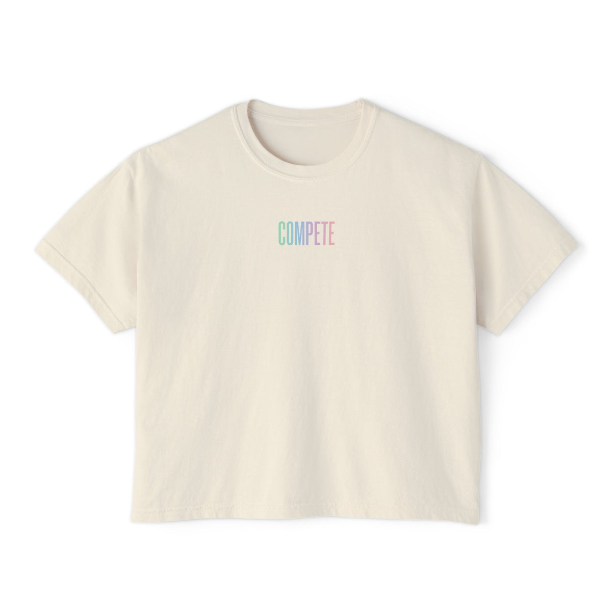 Compete Boxy Tee – Functional Fitness Lifestyle Shirt - Rise with Pride Edition