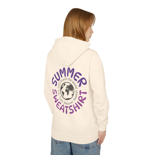 Summer Sweatshirt – Travel. Train. Recover. Repeat.
