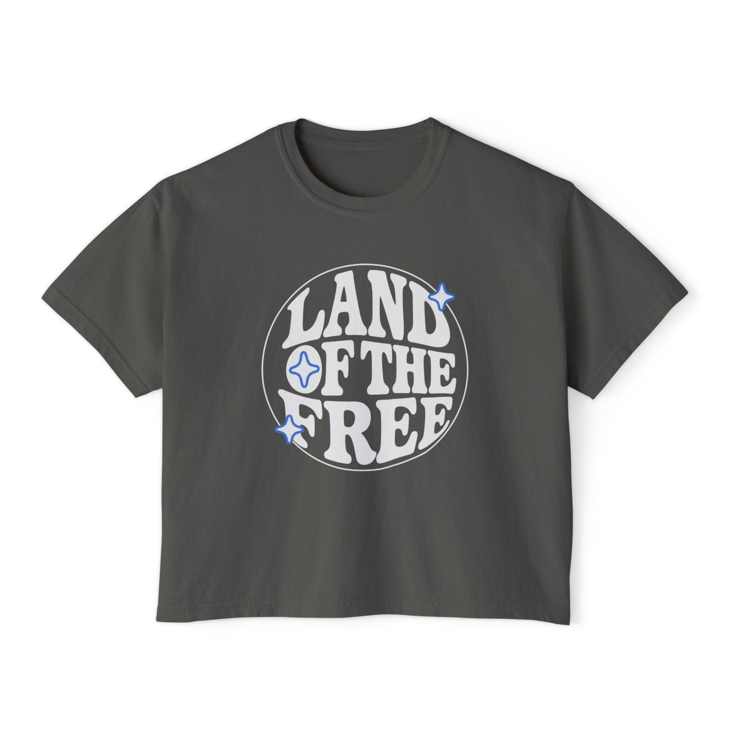 Boxy Tee Land of the Free™ Vintage Americana Tee | Freedom Built Collection
