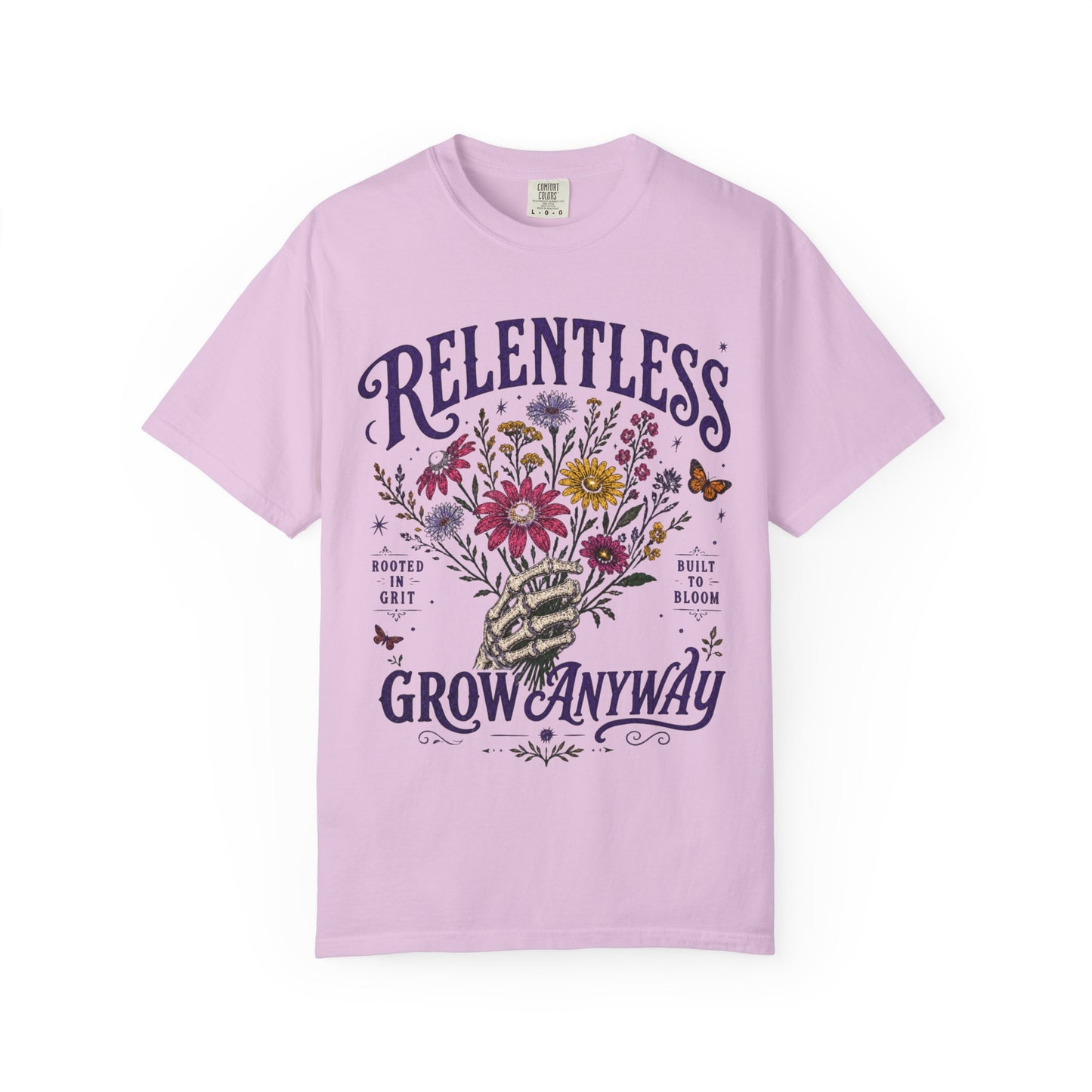 Relentless | Grow Anyway | Premium Heavyweight Fitness T-Shirt