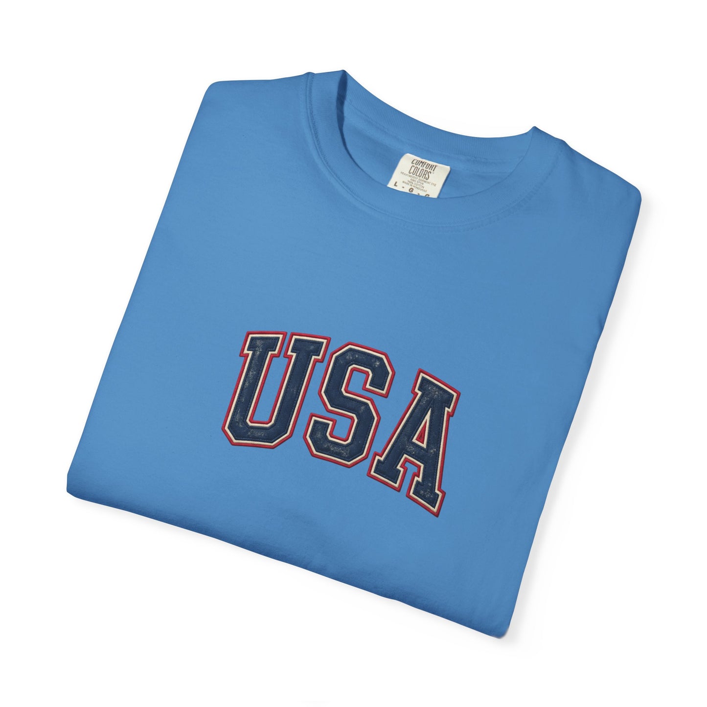 USA Vintage Varsity Tee | Classic Americana Cotton Shirt