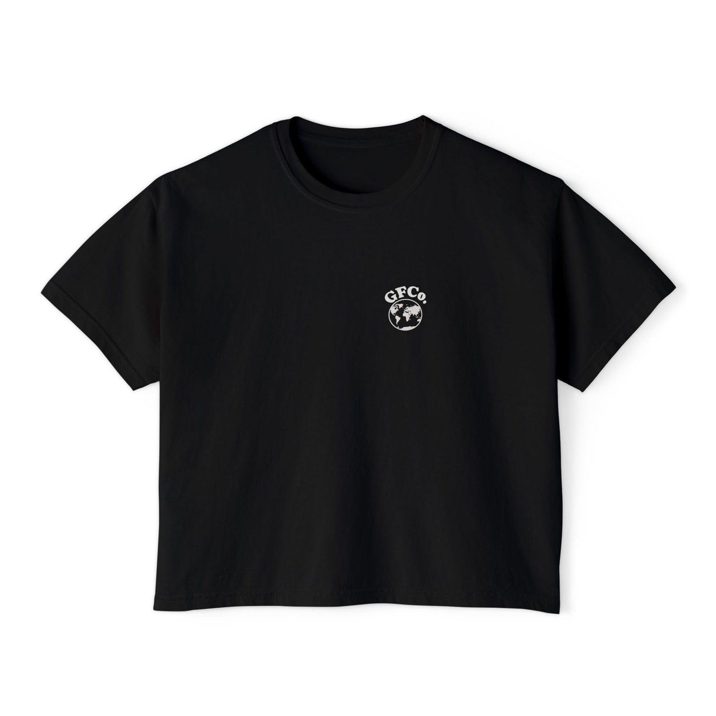 Run Lift Travel Mother Tee — Women’s Cropped Fitness Shirt | Minimal Mom Shirt Black