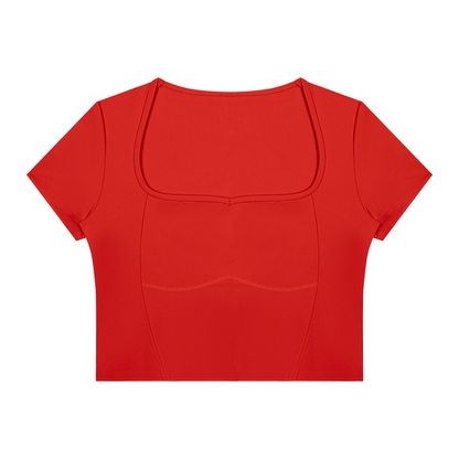 Contrast Sculpt Short Sleeve Training Top