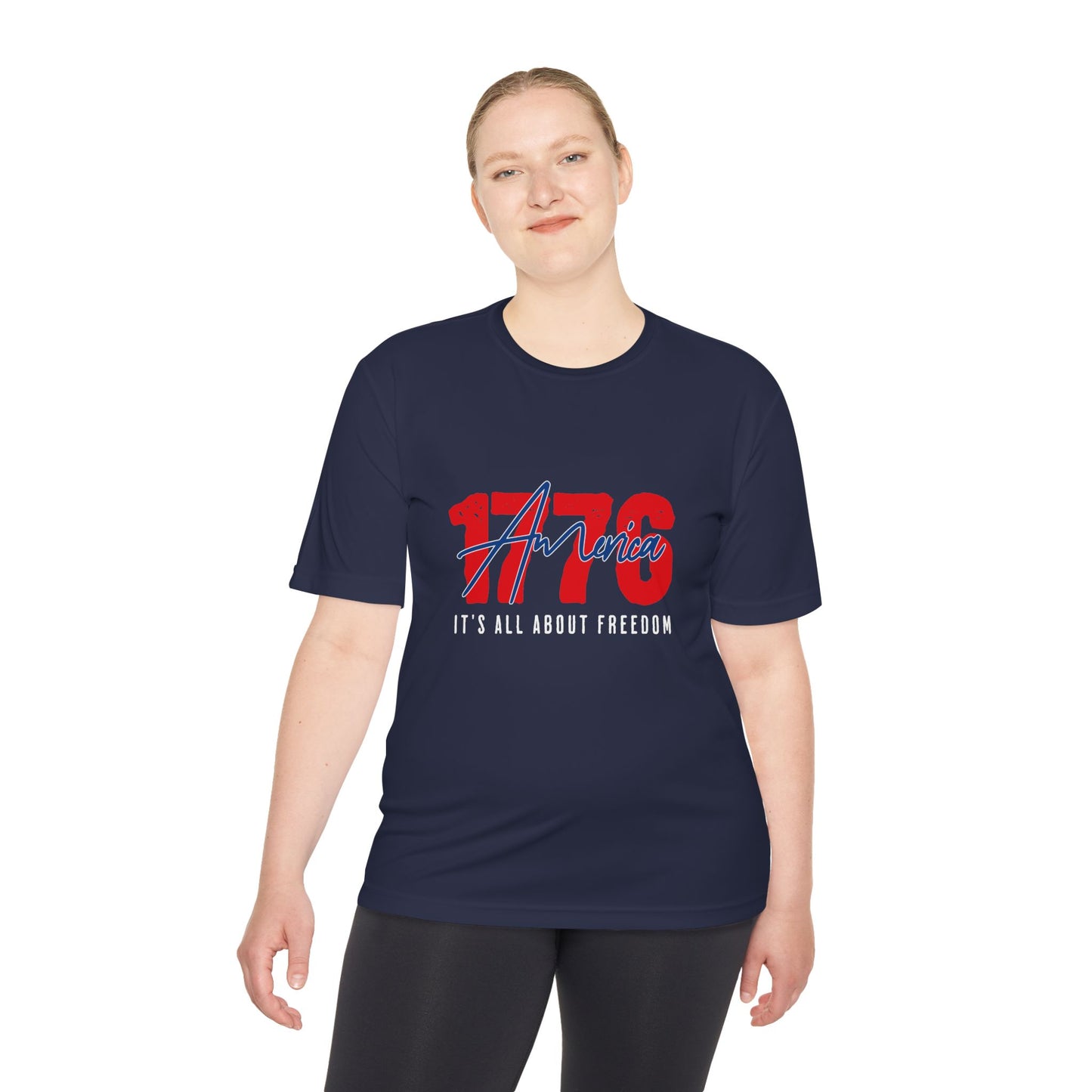 1776 America Performance Tee | Moisture-Wicking Patriotic Athletic Shirt