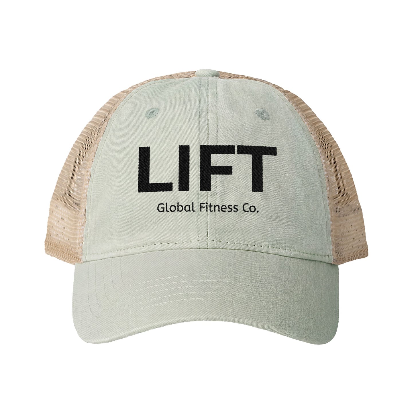 Lift Trucker Hat – Women’s Mesh Back Cap | Lightweight Fitness & Travel Hat | Global Fitness Co. | Embroidered