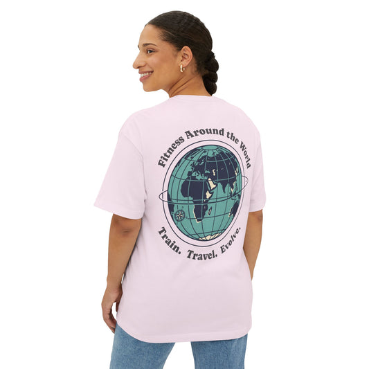 Fitness Around the World Tee — Unisex Travel Fitness Shirt