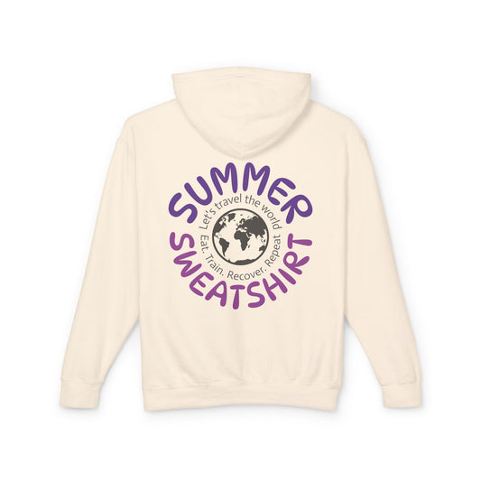 Summer Sweatshirt – Travel. Train. Recover. Repeat.