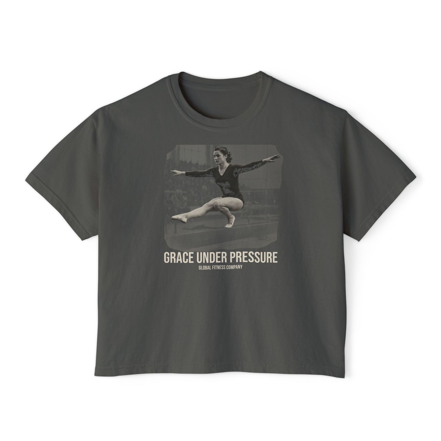 Grace Under Pressure Shirt | Vintage Athletic Boxy Tee | Strong Women Apparel