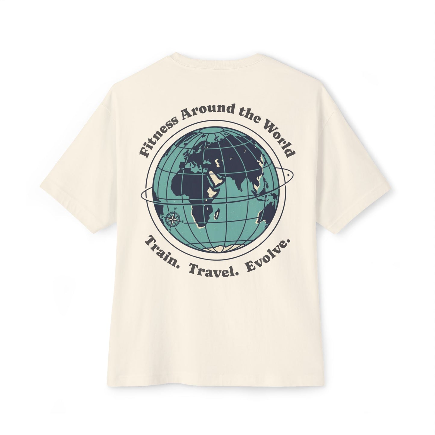 Fitness Around the World Tee — Unisex Travel Fitness Shirt