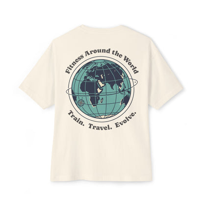 Fitness Around the World Tee — Unisex Travel Fitness Shirt