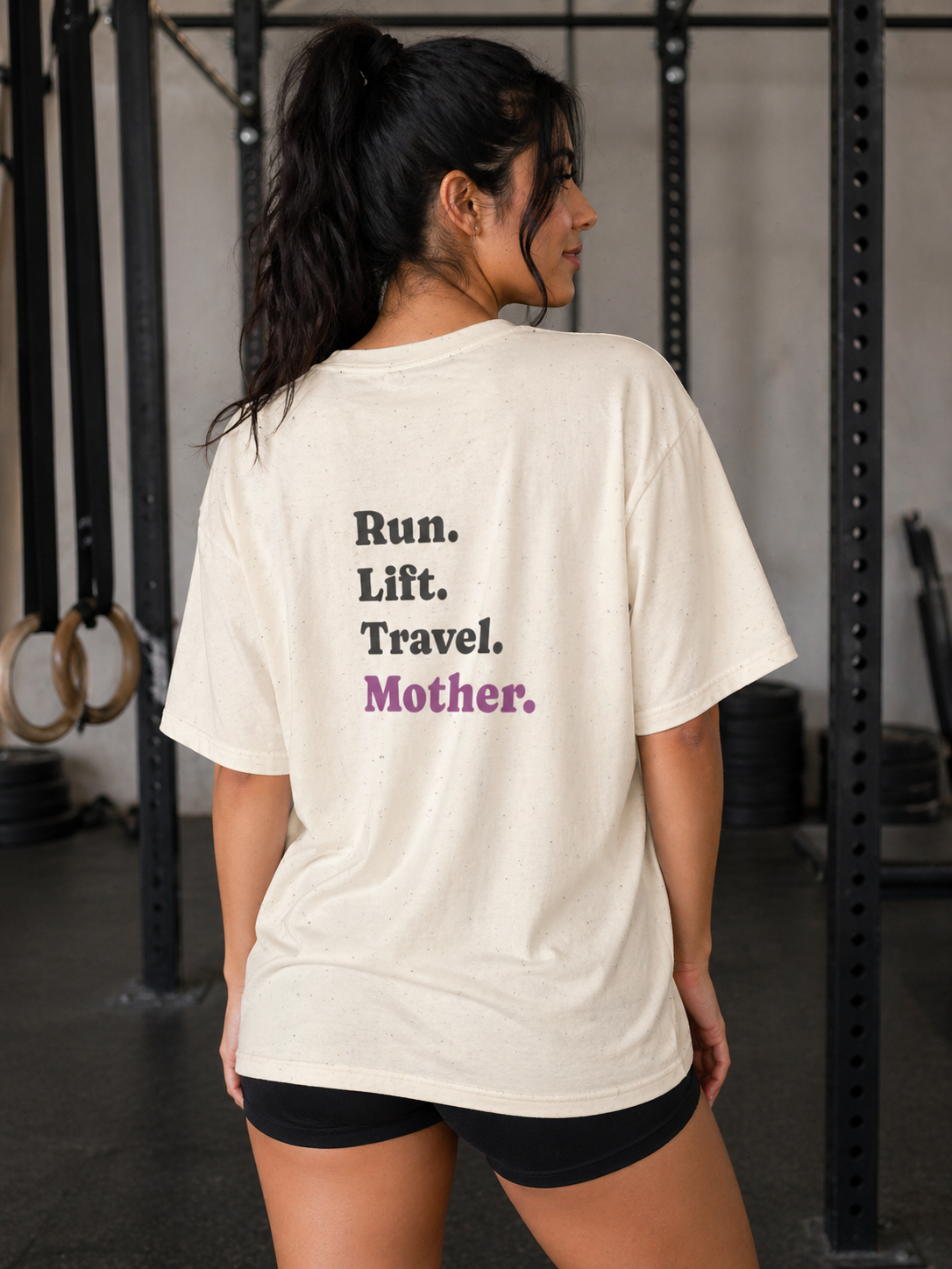Fitness Mom Shirt | Run Lift Travel Mother Tee | Gym Shirt for Women | Travel Fitness Shirt