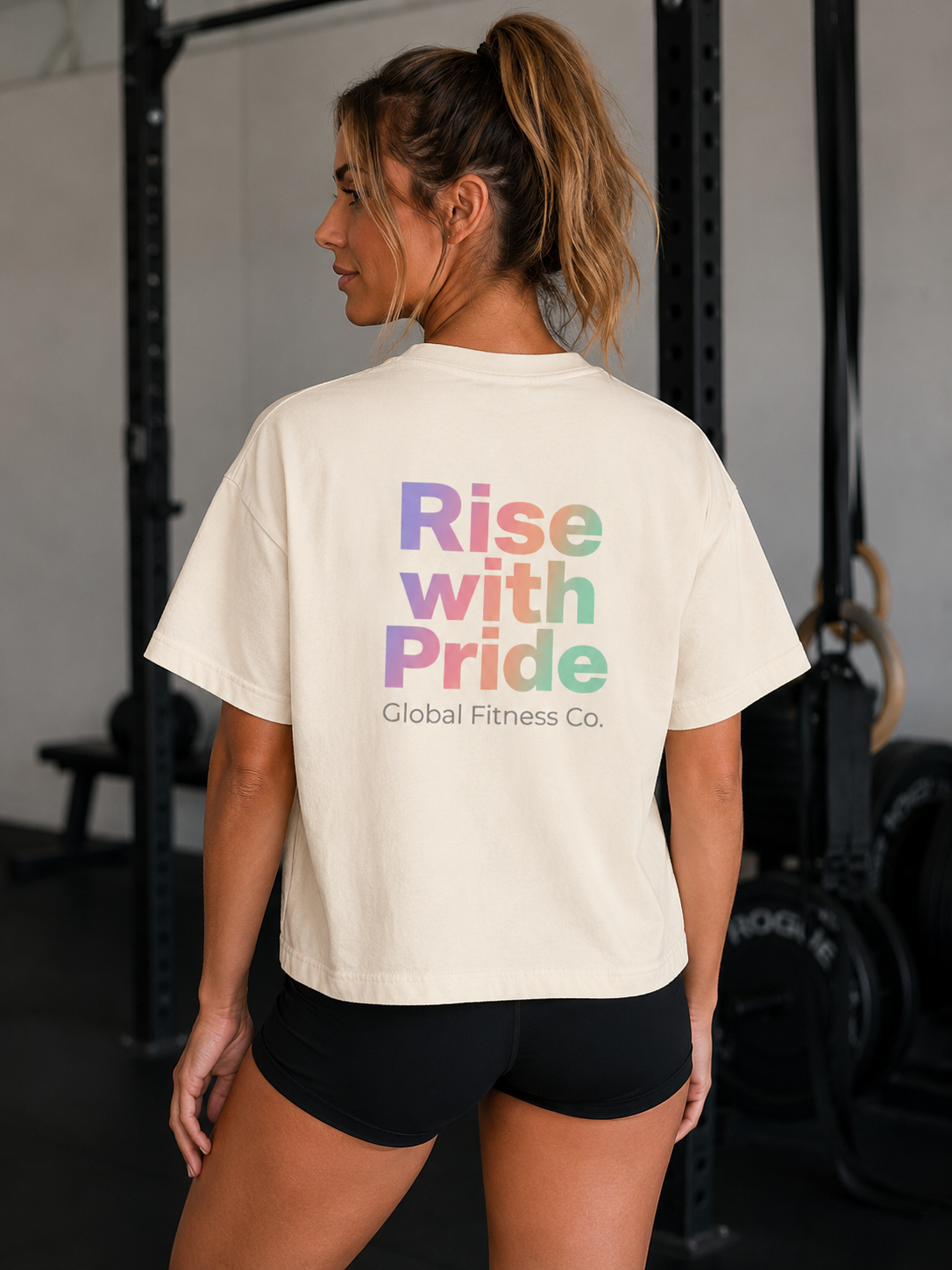 Compete Boxy Tee – Functional Fitness Lifestyle Shirt - Rise with Pride edition