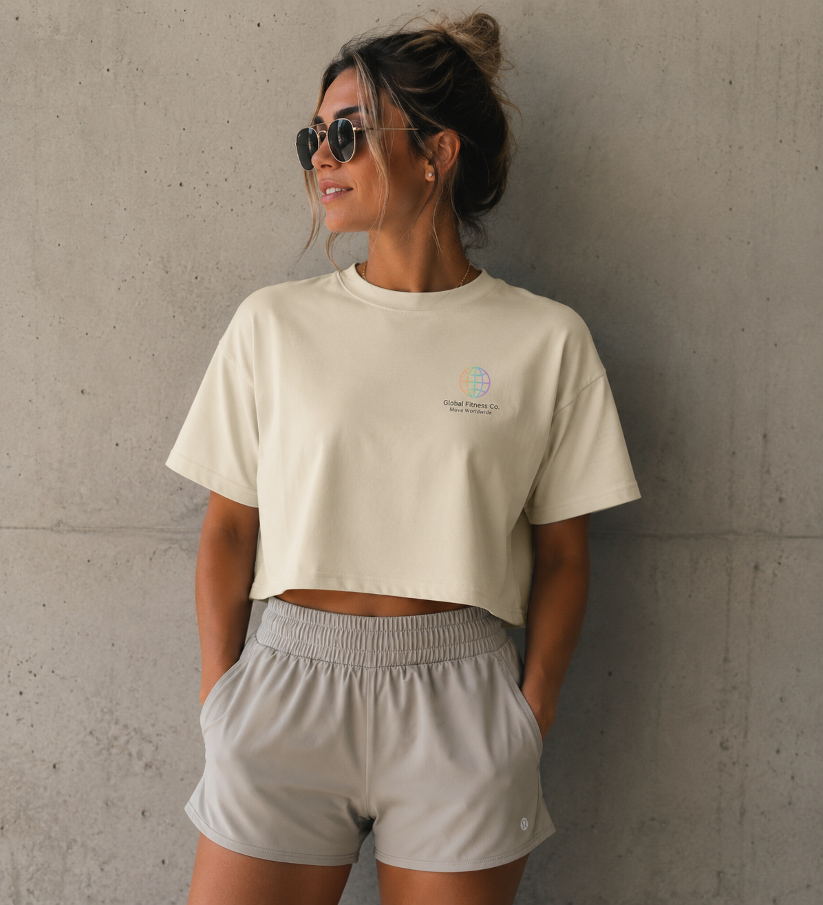 Every Continent Cropped Tee | Global Fitness Co. Drop 001