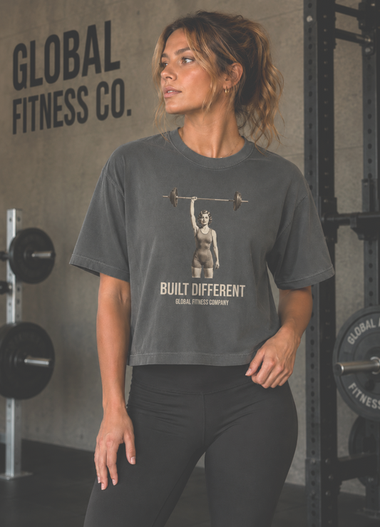 Strong Is Timeless Women's Boxy Tee — Vintage Weightlifting Graphic