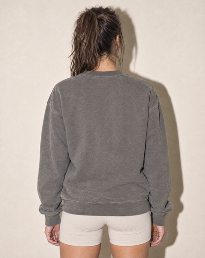 Global Fitness Collegiate Faded Crewneck