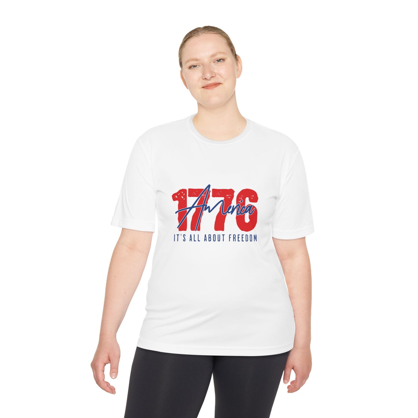 1776 America Performance Tee | Moisture-Wicking Patriotic Athletic Shirt