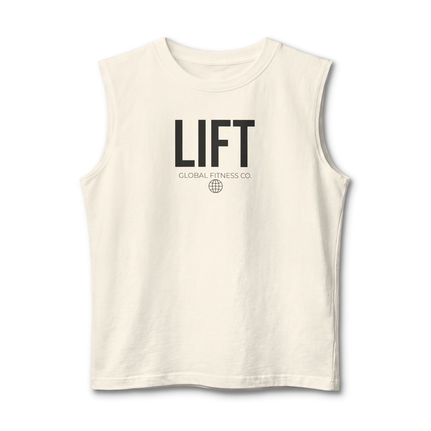 Lift Muscle Tank — Minimal Gym Tank Top with "LIFT" Text