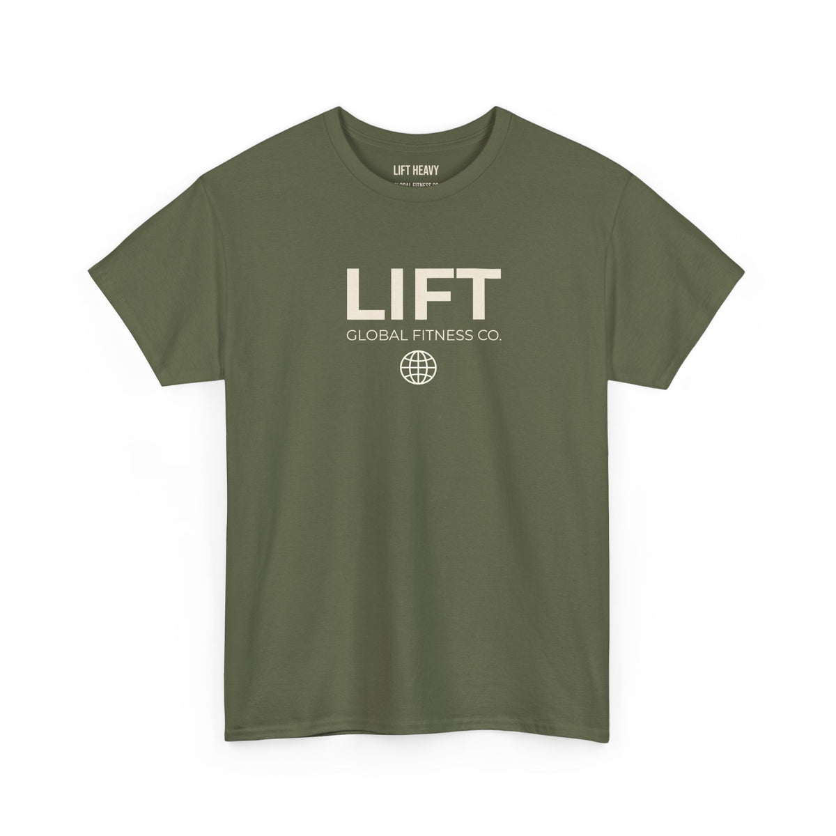 LIFT Graphic Tee — Minimal Fitness T-Shirt with Globe Logo