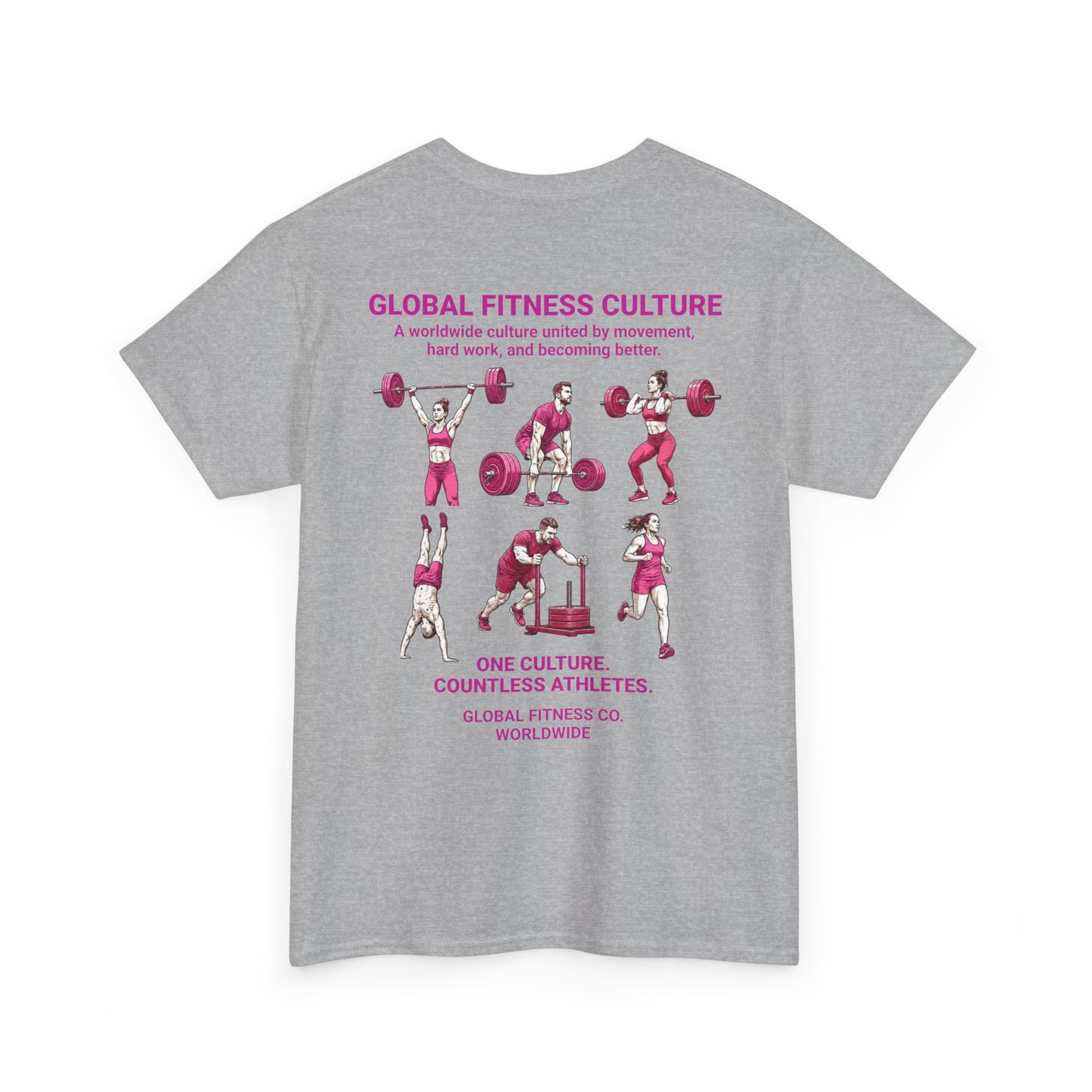 Global Fitness Culture Tee | One Community. Every Country. | Premium Athletic Shirt